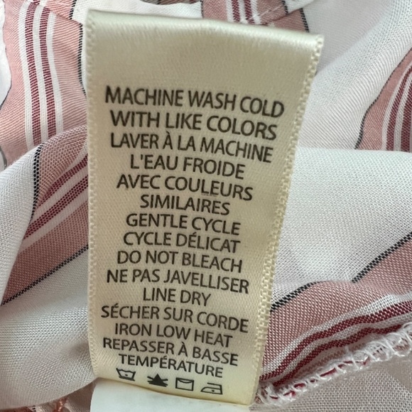 Max Studio Striped Top Womens Medium Business Casual Career Workwear Office - Picture 9 of 10